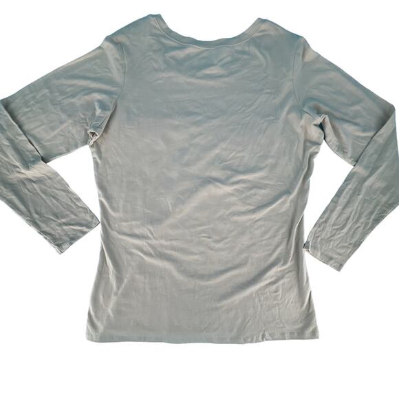 Dots Gold Butterfly Beige Long Sleeve Crew Neck 95% Cotton Plus Size 1X Beige - Picture 9 of 14